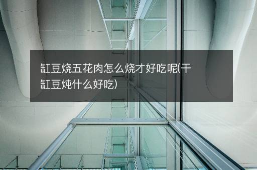 缸豆烧五花肉怎么烧才好吃呢(干缸豆炖什么好吃)