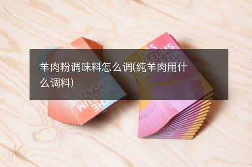 羊肉粉调味料怎么调(纯羊肉用什么调料)